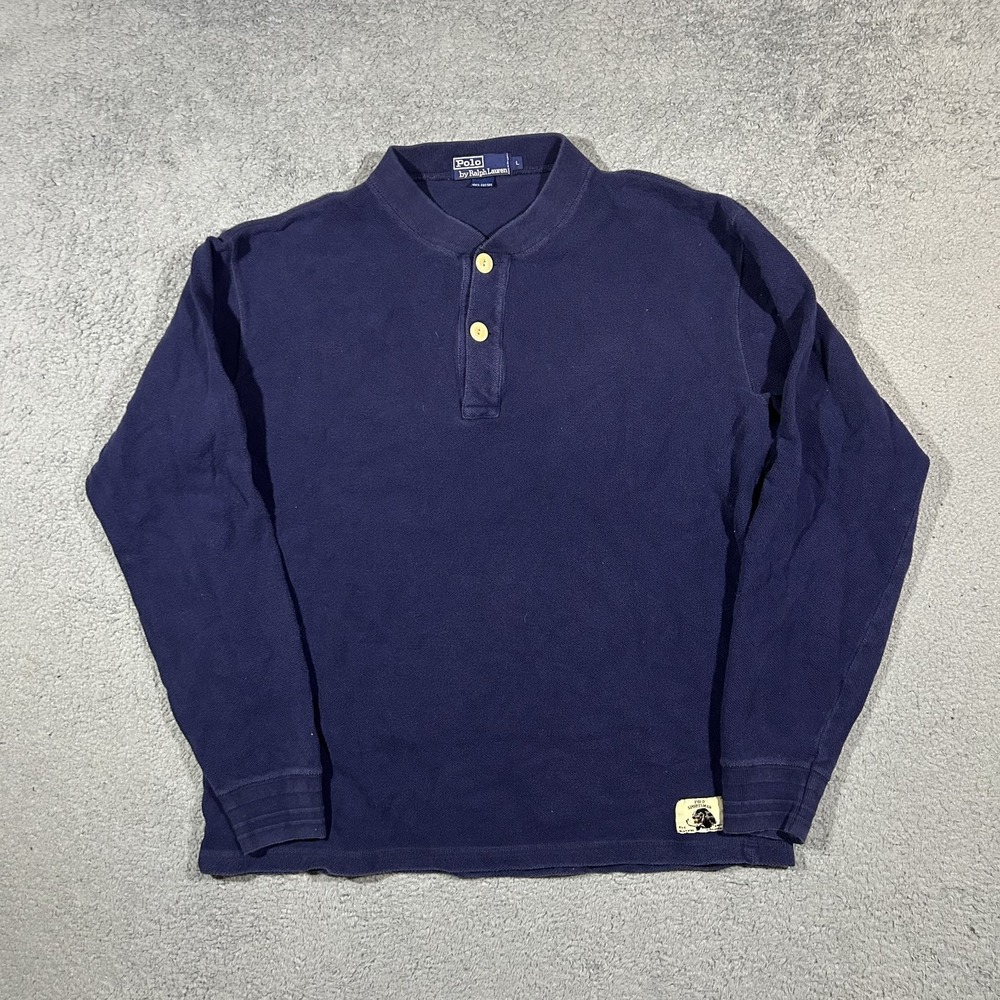 Vintage 90's Polo Ralph Lauren Blue Sportsman Sweater Men's Large #2786